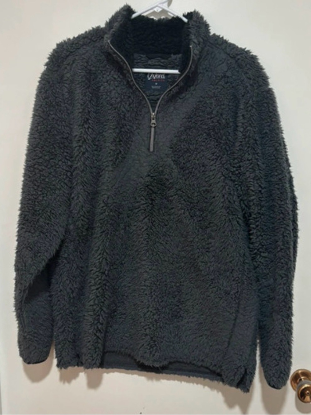 Oxford Women’s Black Sherpa Half-Zip Pullover